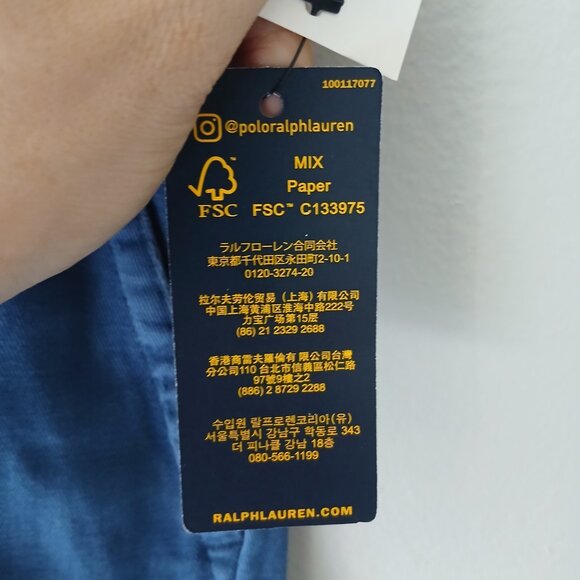 Polo Ralph Lauren NWT $59.50‎ Boys Size 16 Blue Cotton Chino Shorts Zipper - Picture 6 of 15